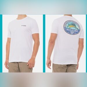 Columbia - PFG White Men's Sailfish T-Shirt size Small